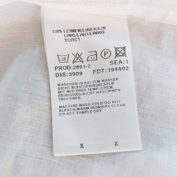 Baldessarini White Linen Shirt. Excellent Condition. Size: XL - Picture 14 of 15